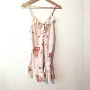 L.A. intimates floral sheer nightgown dress
